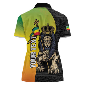 Personalized Ethiopia Women Polo Shirt Happy National Day
