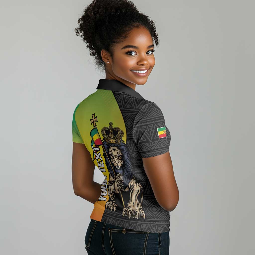 Personalized Ethiopia Women Polo Shirt Happy National Day