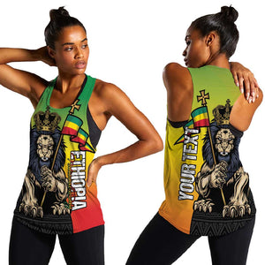 Personalized Ethiopia Women Racerback Tank Happy National Day