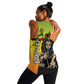 Personalized Ethiopia Women Racerback Tank Happy National Day