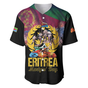 Personalized Eritrea Martyrs Day Baseball Jersey Never Forgot June 20