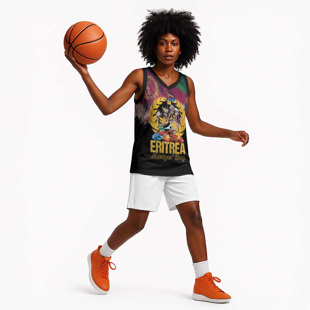 Personalized Eritrea Martyrs Day Basketball Jersey Never Forgot June 20 - African Pride