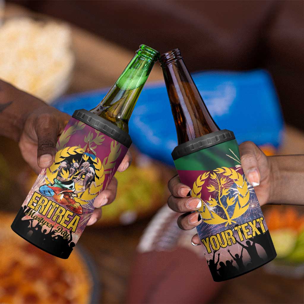 Personalized Eritrea Martyrs Day 4 in 1 Can Cooler Tumbler Never Forgot June 20