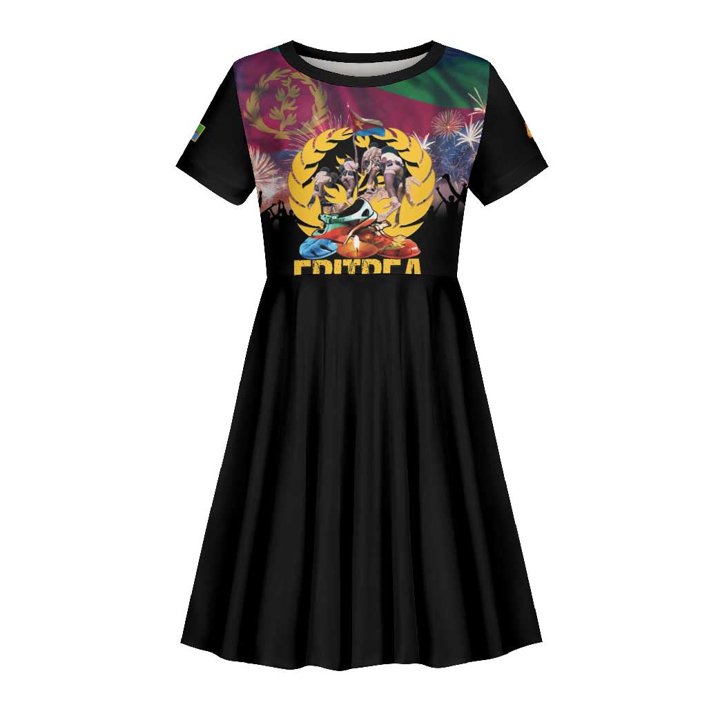 Personalized Eritrea Martyrs Day Kid Short Sleeve Dress Never Forgot June 20