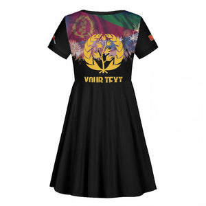 Personalized Eritrea Martyrs Day Kid Short Sleeve Dress Never Forgot June 20