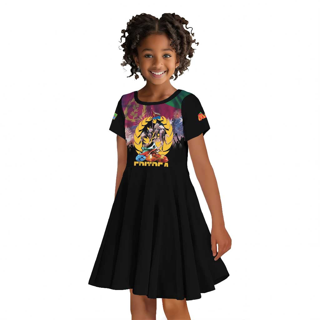 Personalized Eritrea Martyrs Day Kid Short Sleeve Dress Never Forgot June 20