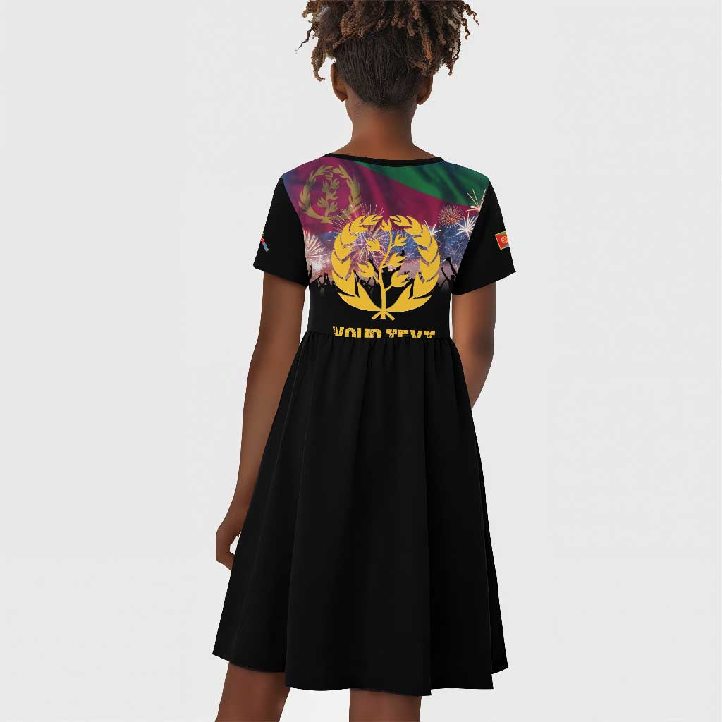 Personalized Eritrea Martyrs Day Kid Short Sleeve Dress Never Forgot June 20