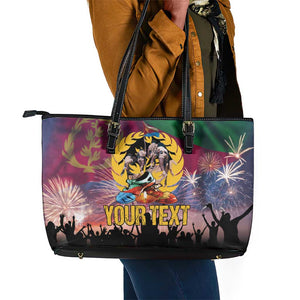 Personalized Eritrea Martyrs Day Leather Tote Bag Never Forgot June 20