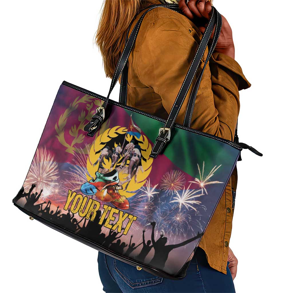 Personalized Eritrea Martyrs Day Leather Tote Bag Never Forgot June 20