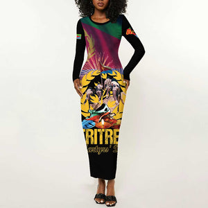 Personalized Eritrea Martyrs Day Long Sleeve Bodycon Dress Never Forgot June 20 LT15