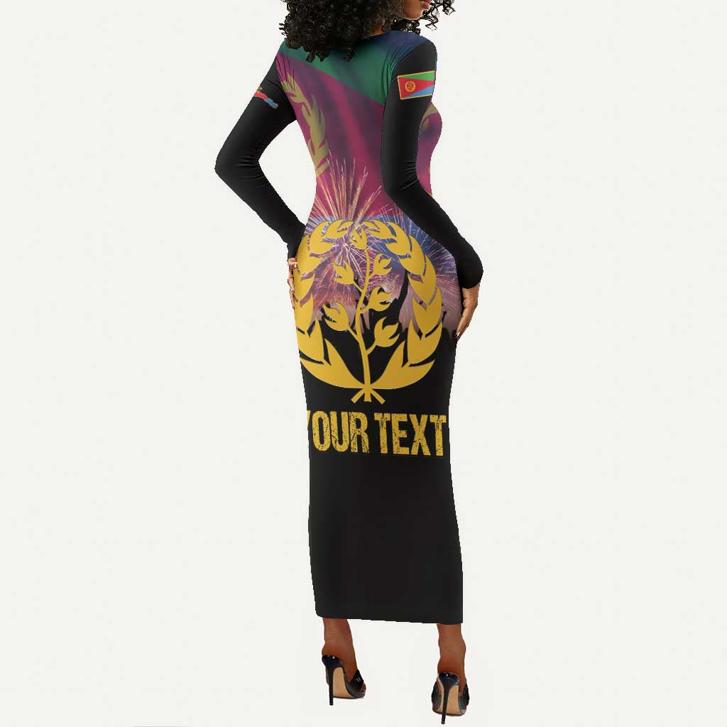 Personalized Eritrea Martyrs Day Long Sleeve Bodycon Dress Never Forgot June 20 LT15