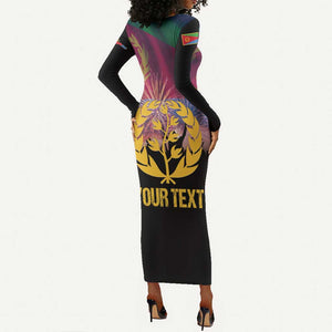 Personalized Eritrea Martyrs Day Long Sleeve Bodycon Dress Never Forgot June 20 LT15