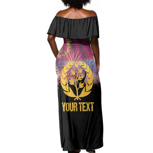 Personalized Eritrea Martyrs Day Off Shoulder Maxi Dress Never Forgot June 20