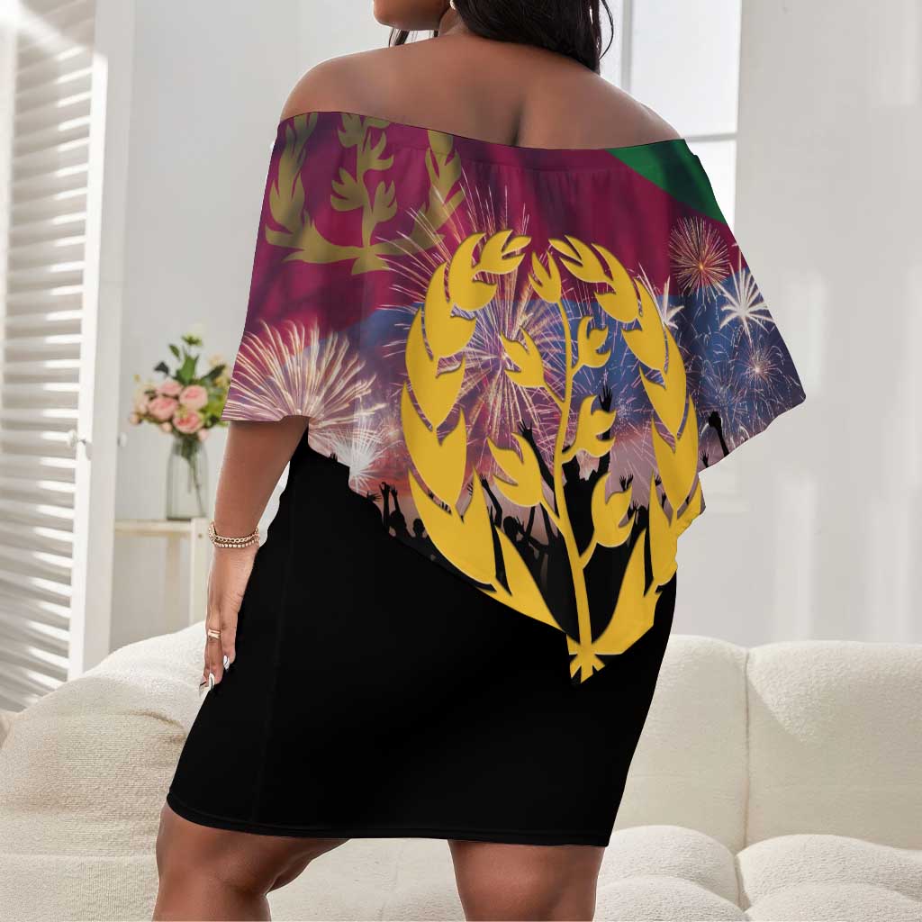 Personalized Eritrea Martyrs Day Off Shoulder Short Dress Never Forgot June 20