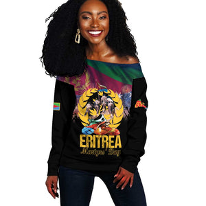 Personalized Eritrea Martyrs Day Off Shoulder Sweater Never Forgot June 20
