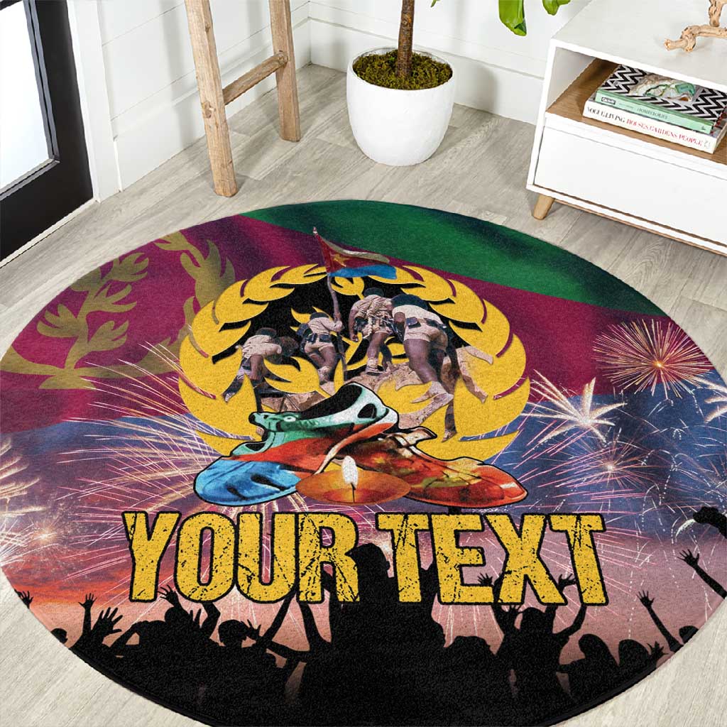 Personalized Eritrea Martyrs Day Round Carpet Never Forgot June 20