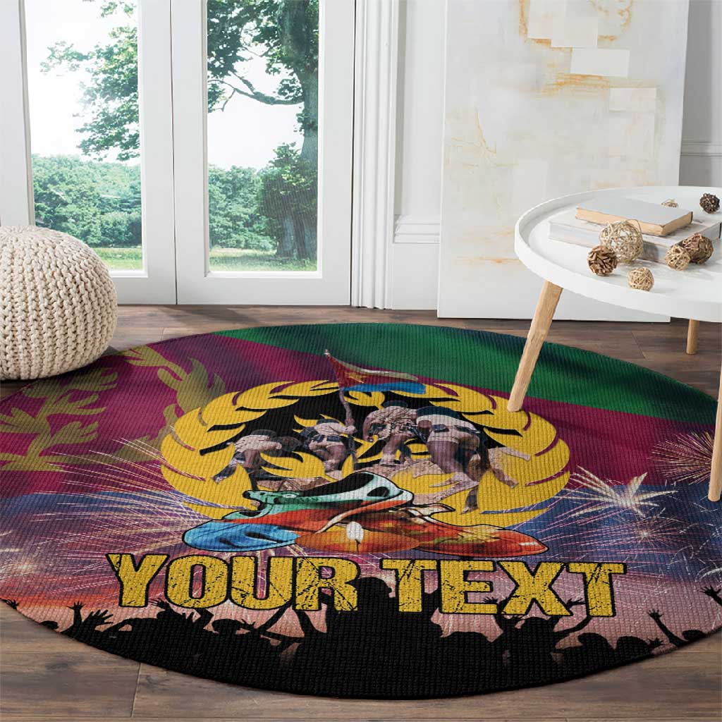 Personalized Eritrea Martyrs Day Round Carpet Never Forgot June 20