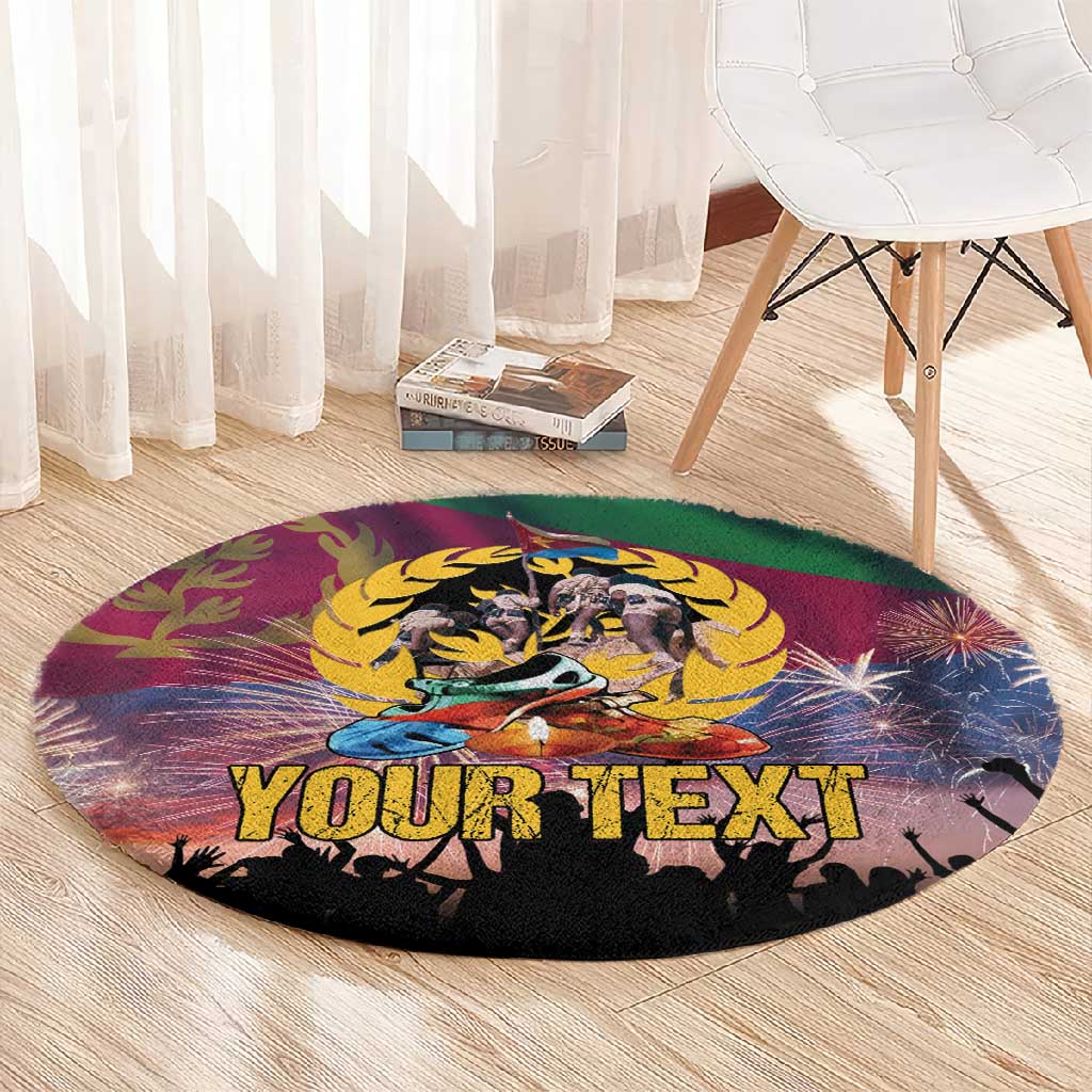 Personalized Eritrea Martyrs Day Round Carpet Never Forgot June 20