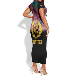 Personalized Eritrea Martyrs Day Short Sleeve Bodycon Dress Never Forgot June 20 LT15