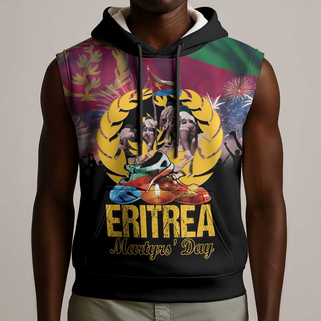 Personalized Eritrea Martyrs Day Sleeveless Hoodie Never Forgot June 20 - African Pride