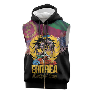 Personalized Eritrea Martyrs Day Sleeveless Zip Hoodie Never Forgot June 20 - African Pride