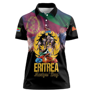 Personalized Eritrea Martyrs Day Women Polo Shirt Never Forgot June 20