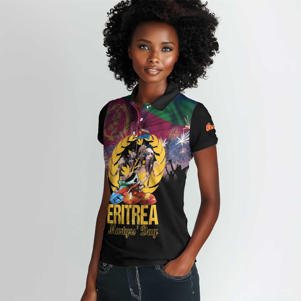 Personalized Eritrea Martyrs Day Women Polo Shirt Never Forgot June 20