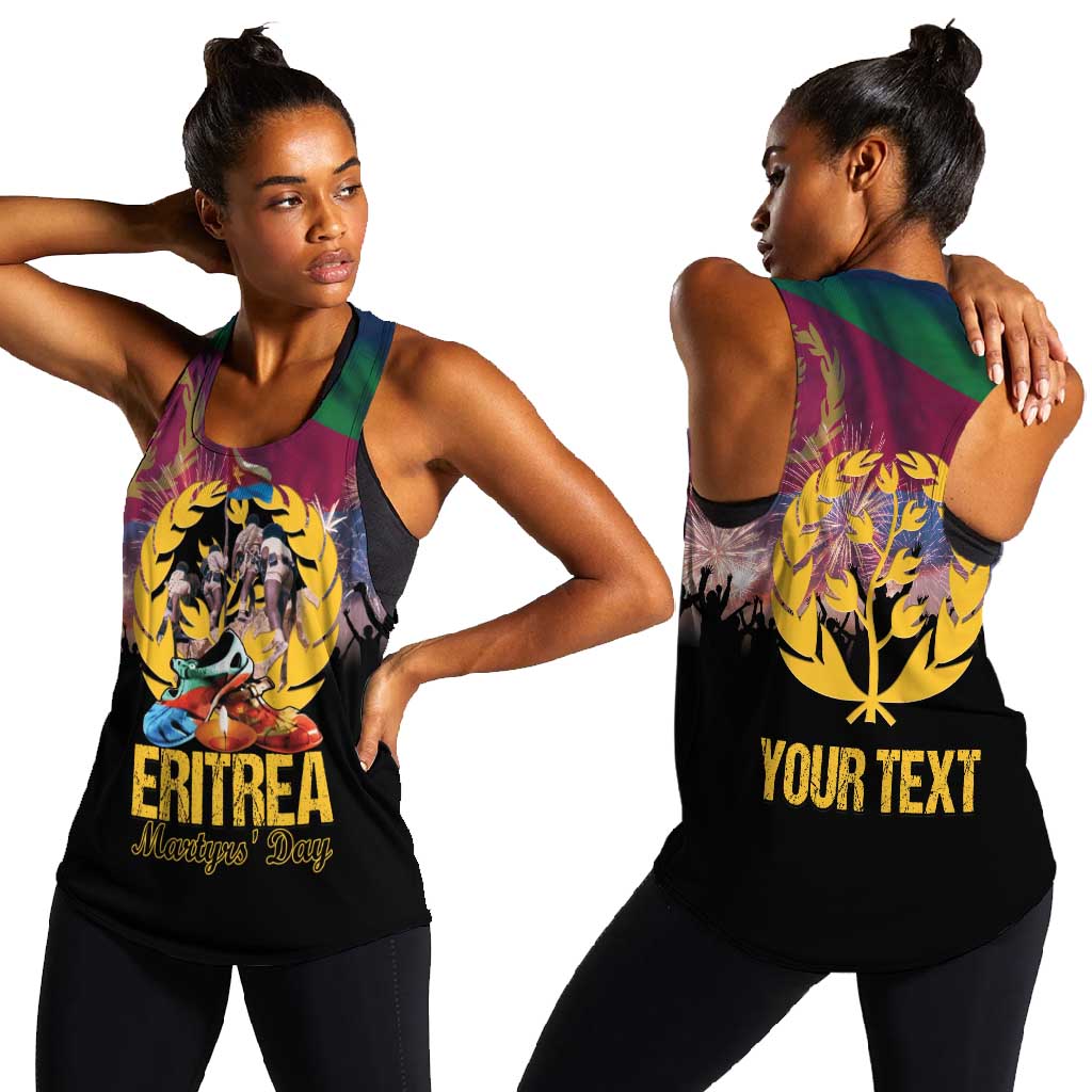Personalized Eritrea Martyrs Day Women Racerback Tank Never Forgot June 20