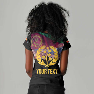 Personalized Eritrea Martyrs Day Women V-Neck T-Shirt Never Forgot June 20