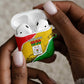 Burkina Faso Independence Day AirPods Case Coat Of Arms - Grunge Style