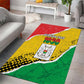 Happy Burkina Faso Area Rug Independence Day - Bogolan Pattern - African Pride
