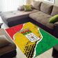 Happy Burkina Faso Area Rug Independence Day - Bogolan Pattern - African Pride