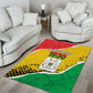 Happy Burkina Faso Area Rug Independence Day - Bogolan Pattern - African Pride