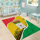Happy Burkina Faso Area Rug Independence Day - Bogolan Pattern - African Pride