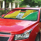 Burkina Faso Independence Day Auto Sun Shade Coat Of Arms - Grunge Style