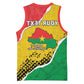 Personalized Happy Burkina Faso Basketball Jersey Independence Day - Bogolan Pattern - African Pride
