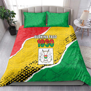 Happy Burkina Faso Bedding Set Independence Day - Bogolan Pattern - African Pride