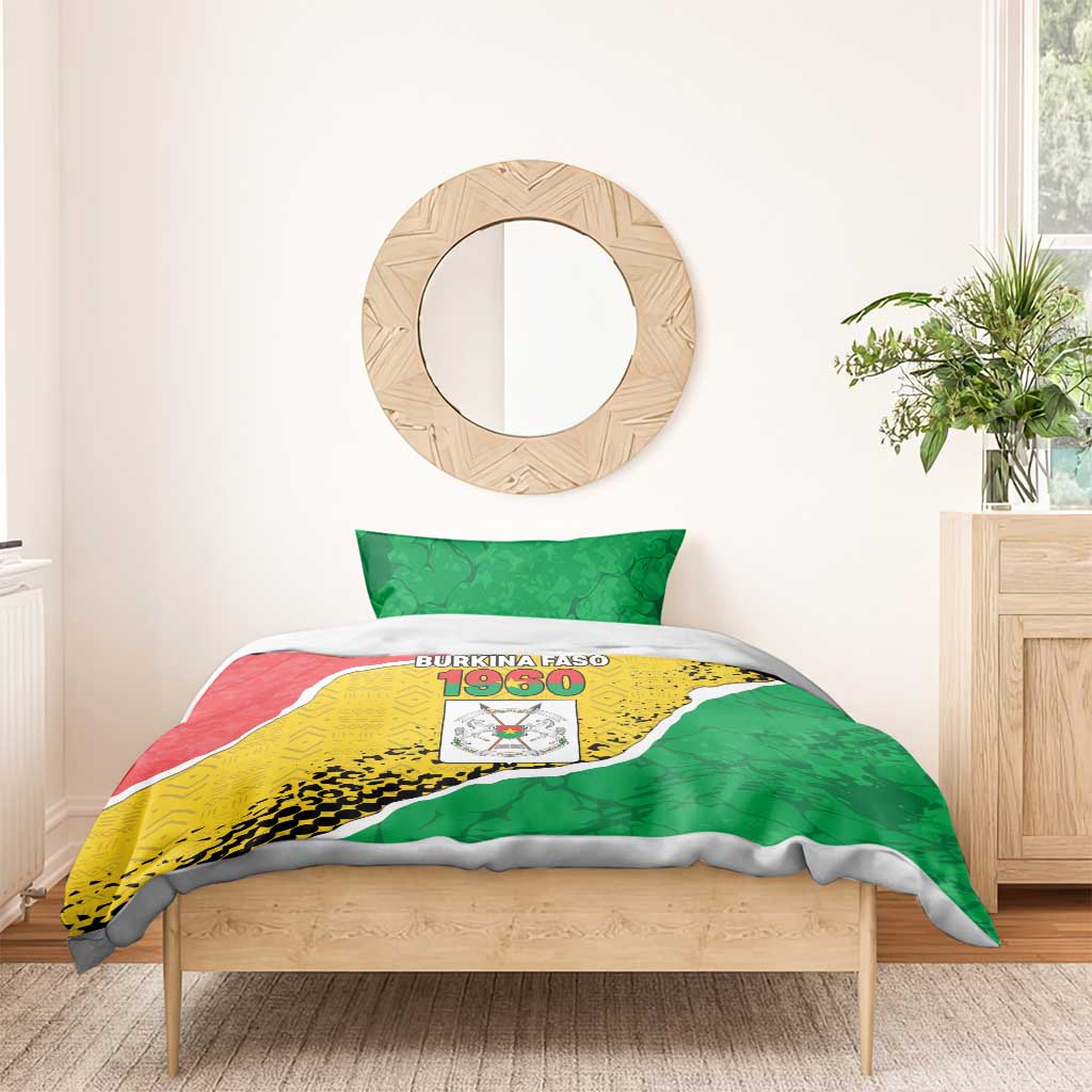 Happy Burkina Faso Bedding Set Independence Day - Bogolan Pattern - African Pride