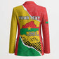 Personalized Burkina Faso Independence Day Blazer Coat Of Arms - Grunge Style