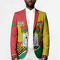 Personalized Burkina Faso Independence Day Blazer Coat Of Arms - Grunge Style