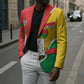 Personalized Burkina Faso Independence Day Blazer Coat Of Arms - Grunge Style