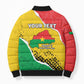 Personalized Burkina Faso Independence Day Bomber Puffer Jacket Coat Of Arms - Grunge Style