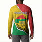 Personalized Burkina Faso Independence Day Button Sweatshirt Coat Of Arms - Grunge Style