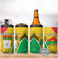 Personalized Happy Burkina Faso 4 in 1 Can Cooler Tumbler Independence Day - Bogolan Pattern - African Pride