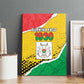 Happy Burkina Faso Canvas Wall Art Independence Day - Bogolan Pattern - African Pride