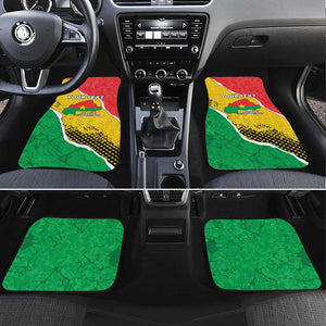 Happy Burkina Faso Car Mats Independence Day - Bogolan Pattern - African Pride