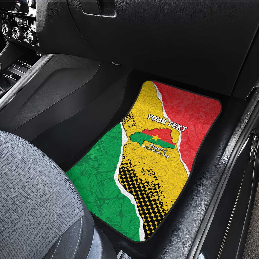 Happy Burkina Faso Car Mats Independence Day - Bogolan Pattern - African Pride