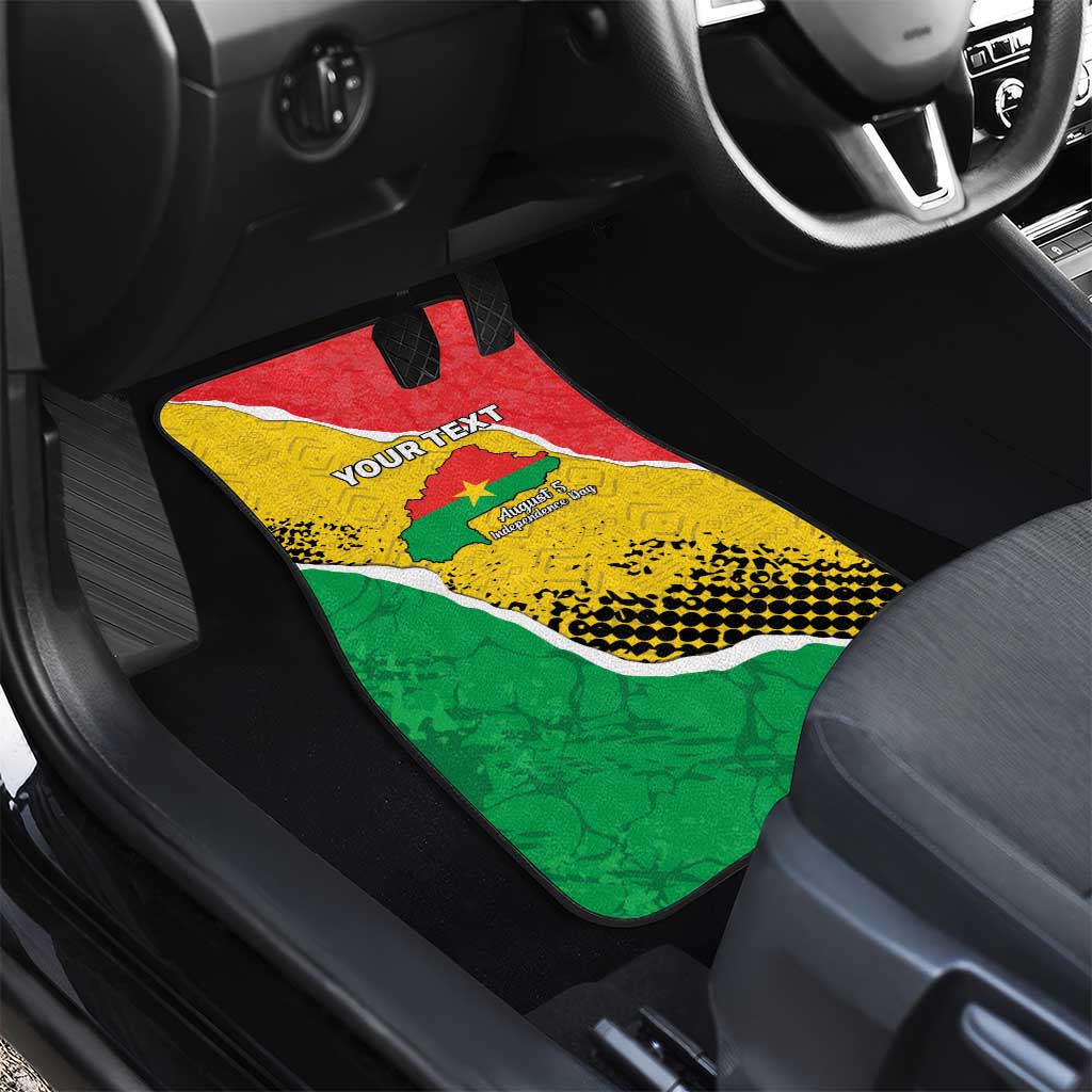 Happy Burkina Faso Car Mats Independence Day - Bogolan Pattern - African Pride