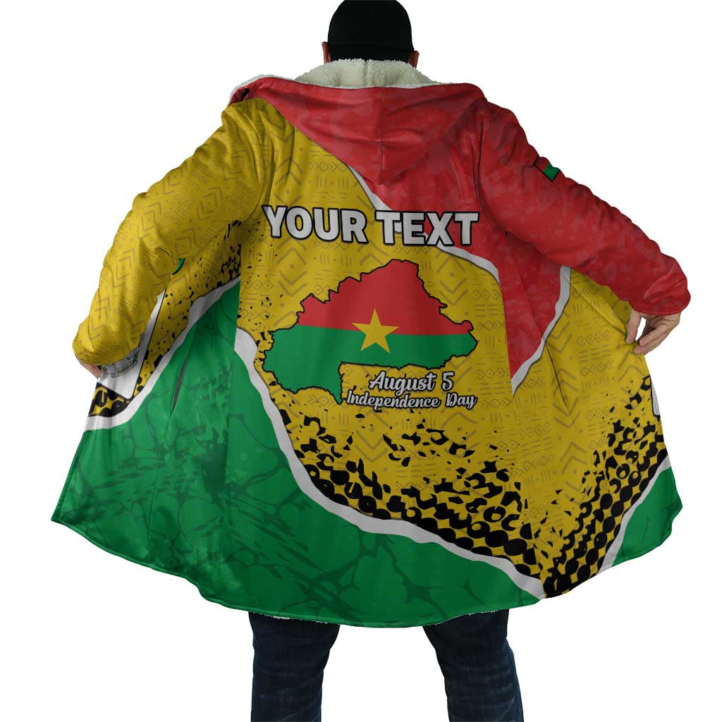 Personalized Burkina Faso Independence Day Cloak Coat Of Arms - Grunge Style