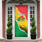 Personalized Burkina Faso Independence Day Door Cover Coat Of Arms - Grunge Style